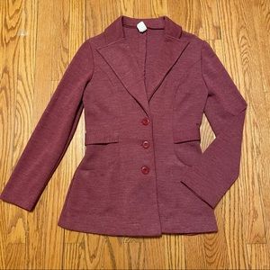 Vintage Maroon Blazer
